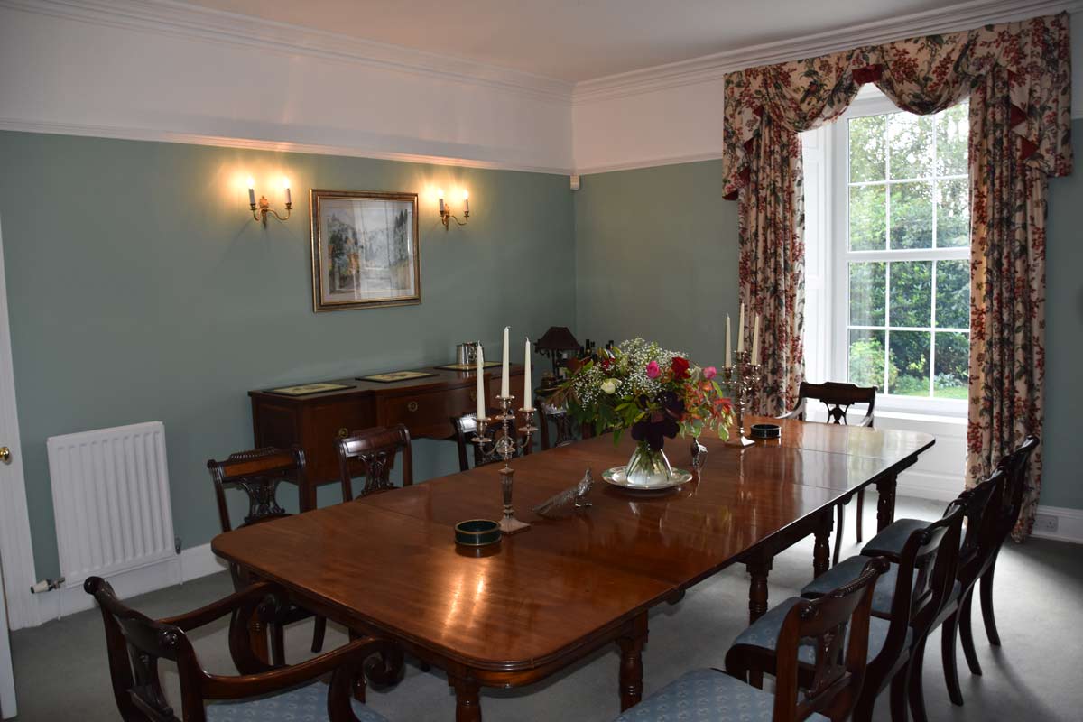 Our large dining room