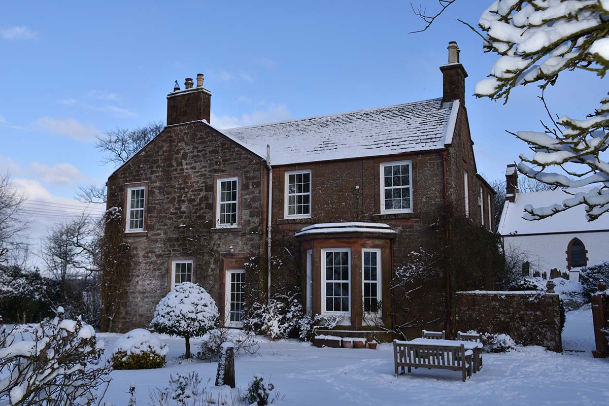 Applegarth House In The Snow